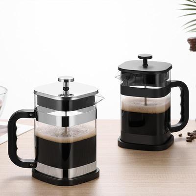 1000 ml Nowoczesny Kwadratowy French Press, Odporny na Ciepło Borokrzemianowy Zaparzacz do Kawy z Filtrem Siatkowym, Duży Czajnik do Herbaty