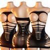 Sexy Adult Female Lingerie Crotchless Hollow Erotic Bodysuit Transparent Fishnet Backless Bodystockings Teddy Mesh Underwear