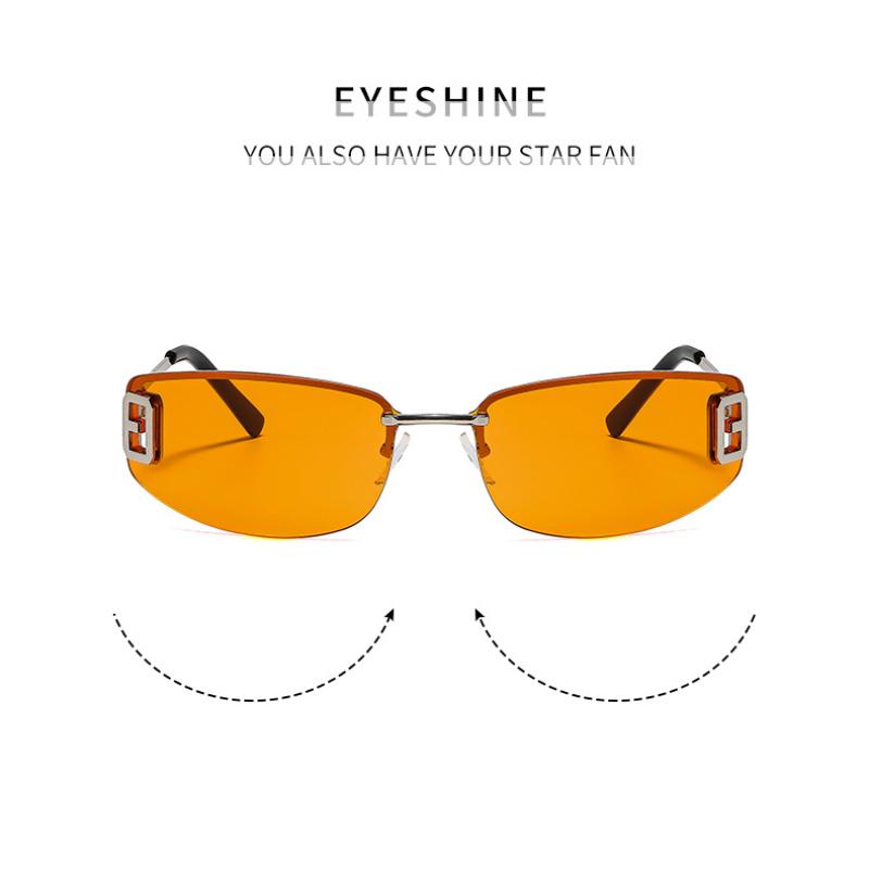 Women's sunglasses, men's and women's fashion frameless sunglasses