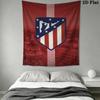 Atletico Madrid Wall Tapestry Aesthetic Wall Hanging Printed Fabric Blanket Decorative Tapestries for Bedroom Living Room Home Decor