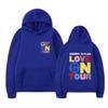 Love on Tour Print Fashion Sweatshirt Hip Hop Casual Tops Oversize Unisex Autumn Winter Fleece Streetwear Tops