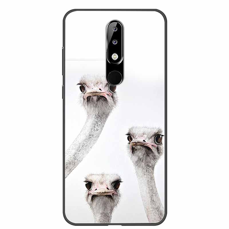 Per Nokia 6.1 Plus Custodia Adorabile Morbido Silicone Cartone Animato Gatto TPU Custodie per Telefono per Nokia X6 Copertura 6.1Plus Carina Coque per NokiaX6 Guscio