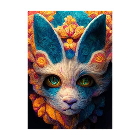 1 Set Diamond Painting Kit Exquisite Cat Pattern DIY Rhinestone Picture Craft Set for Home Decoration