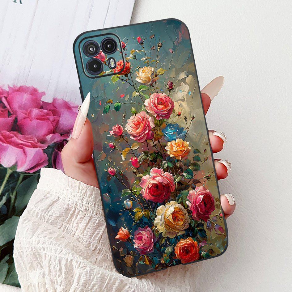For Motorola Moto G50 Case XT2137-1 XT2137-2 Cover Cute Cat Flower Cartoon TPU Back Shell For Motorola Moto G50 5G XT2149-1 Capa