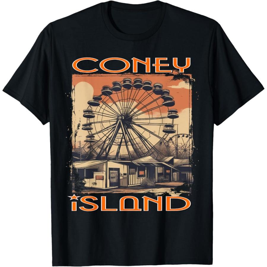 Vintage Ferris Wheel Coney Island Brooklyn Outfit NYC T-Shirt S