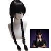 Wig For Girls Wednesday Addams Family Thing Wig, Wednesday Merchandise Gifts For Cosplay Party Decors