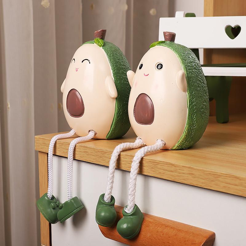 Feet Avocado Hanging Doll Ornament With Resin Material For Room Decor And Gifts