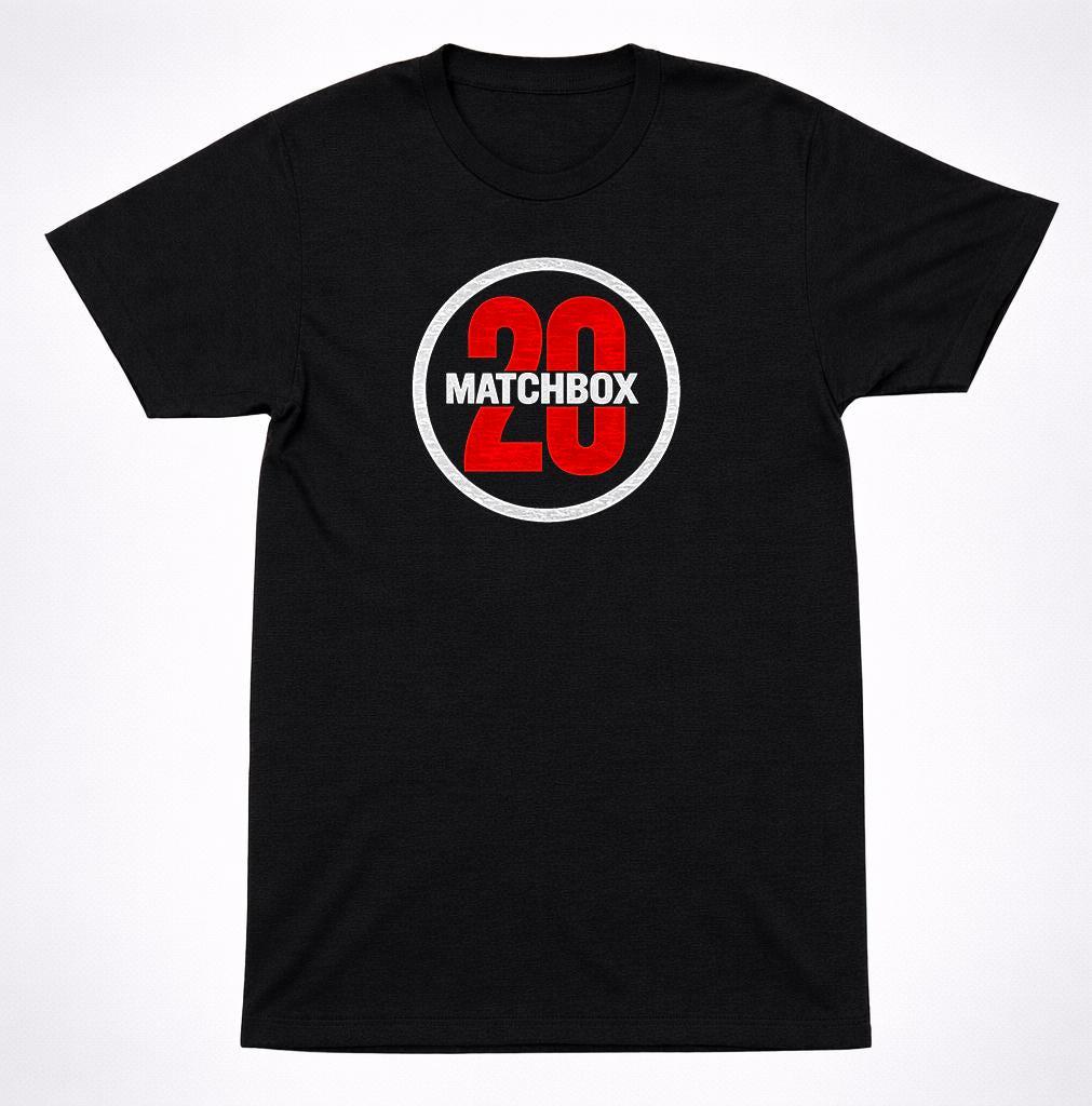 Matchbox 20 Circle Logo Shirt 90s Alt Rock Band Vintage Style Black Shirt