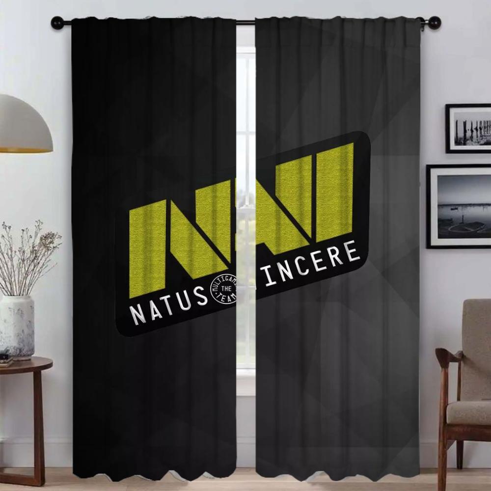 Partition Navi Natus Home Interior Curtains for Living Room Curtain Kitchen Curtains 2 Pieces Halloween Decoration Shades Blinds