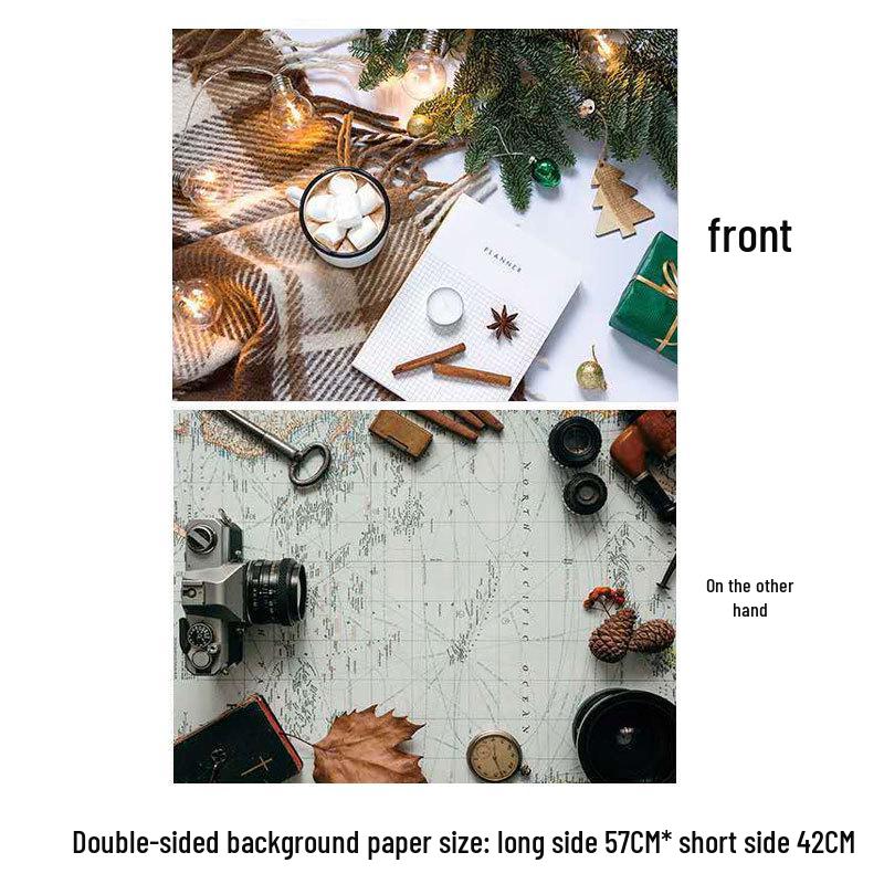 Double-Sided 3D Photo Backdrop for Food Photography and Still Life Props