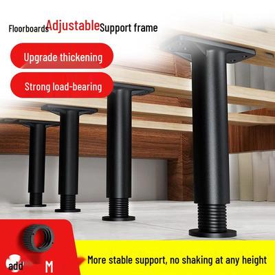 Adjustable Bed Support Leg and Crossbeam Bracket