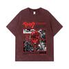 275 GSM Washed T-shirts 100% Cotton Berserk V2 Guts Print Unisex Heavy Cotton T Shirt