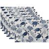 Retro Daisy Flower Placemats Set of 6,Dinner Table Mats Non-Slip Washable Mats for Kitchen Dinner Party Tablemat 12x18Inch