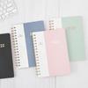 Cover Custom Spiral PU Leather Agenda 12 Months Daily Calendar Planner 2022