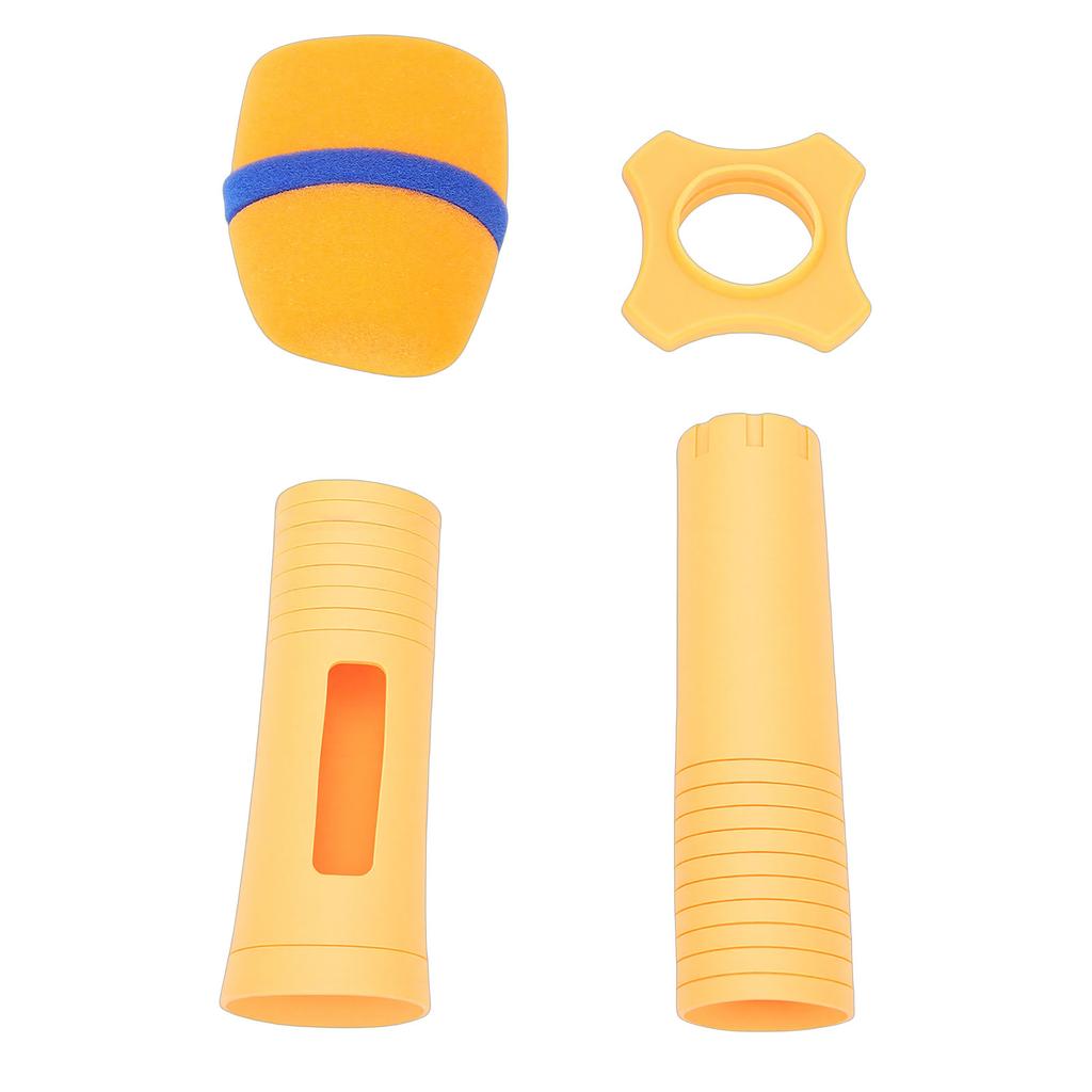Silicone Wireless Microphone Handle Sleeve Anti Fall Mic   Cover with Windscreen Anti Slip   for KTV Home Karaoke Stagr
