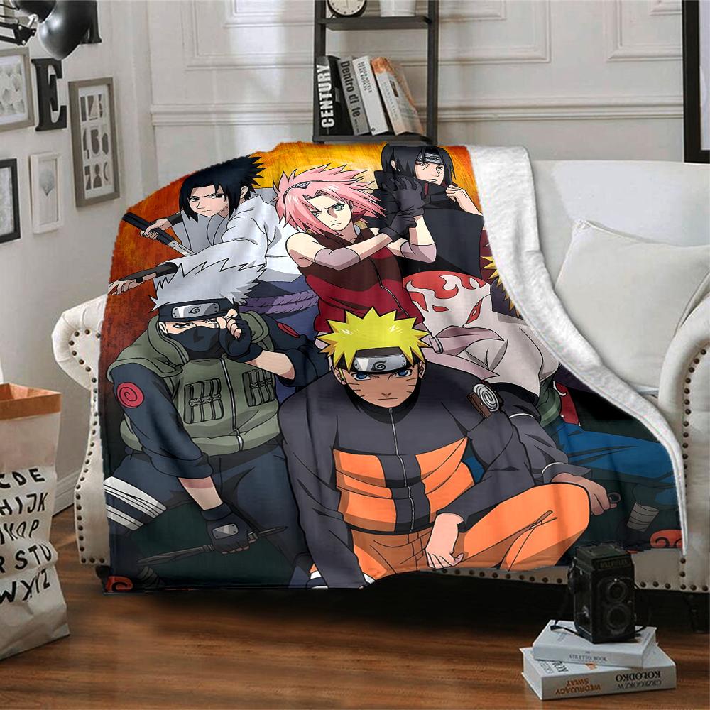 1pc NARUTO (2) Blanket, Gift, for Men and Women, Soft Blanket, Good for Sofa Bed Couch Travel, Lightweight Flannel Blanket