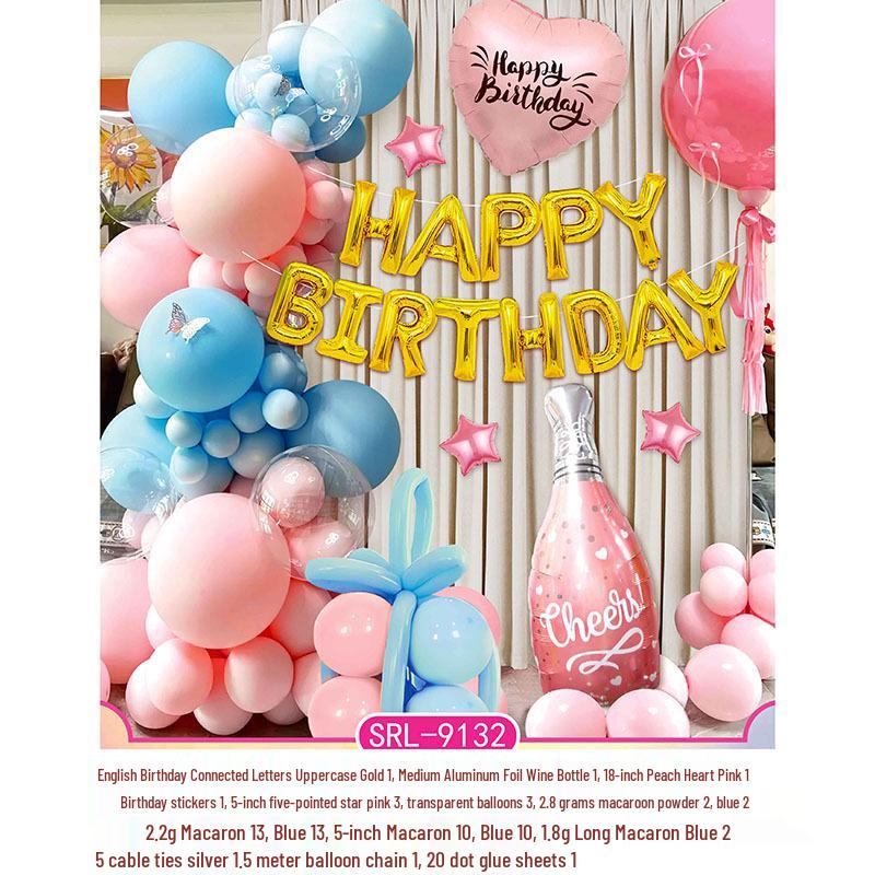 Adult & Children Birthday Number Balloon Decoration Set