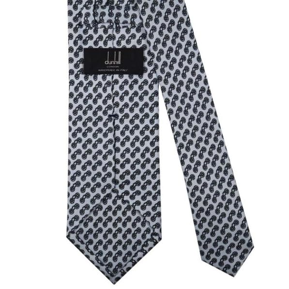Dunhill COG Repeat Light DU21RPTP1C0450R Tie, Approx. 8cm, Blue,