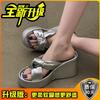Fashion with skirt high-end sandals women's summer new versatile thick bottom comfortable and not tired of feet