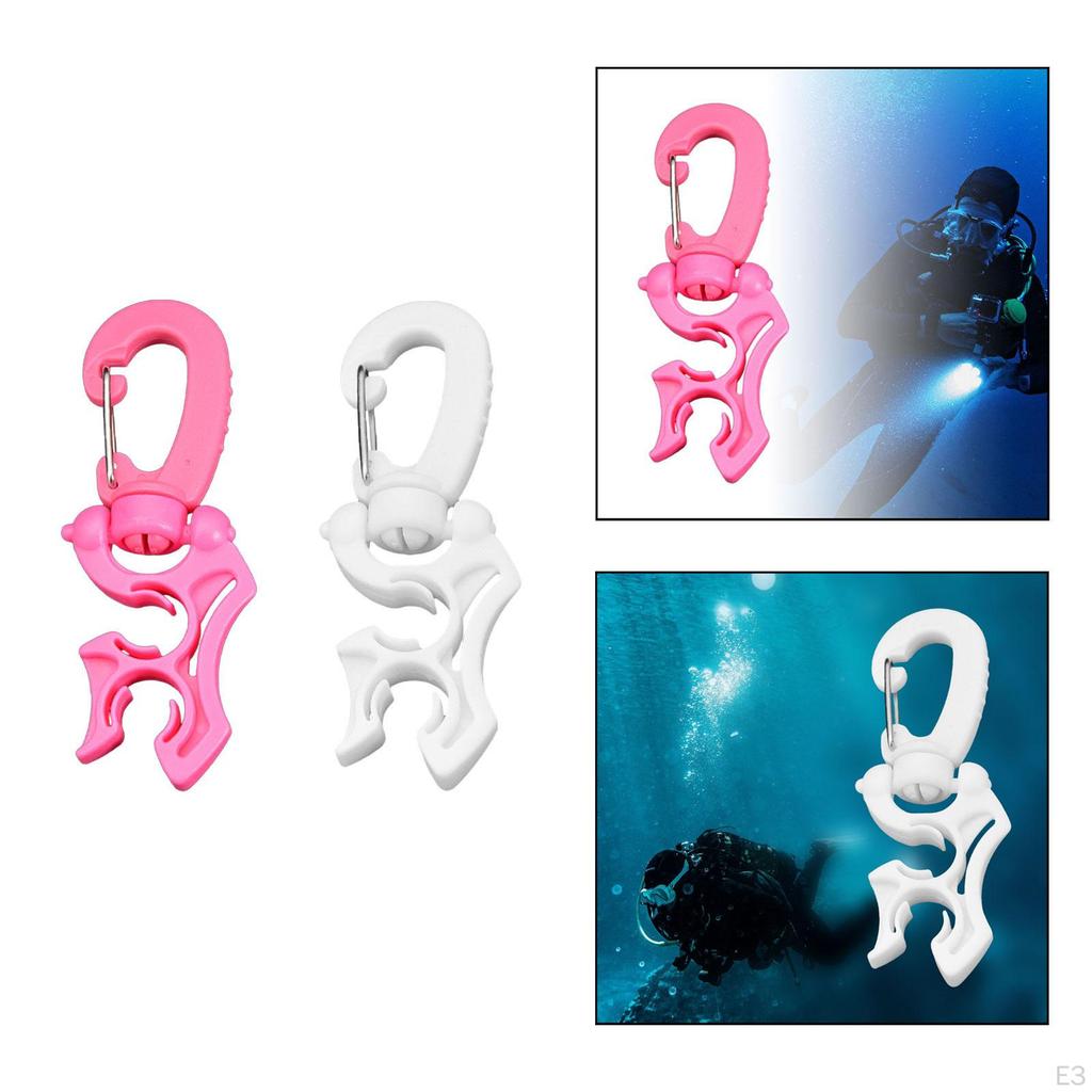Scuba Diving Hose Retainer Buckle Hook Durable BCD W/Clip Regulator Cover for