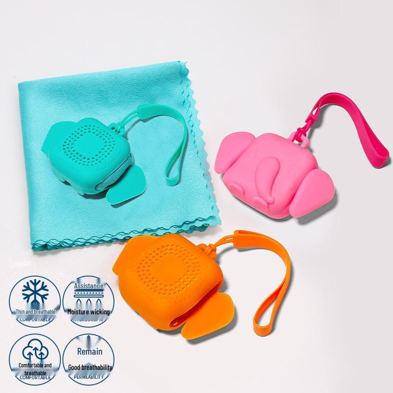 Quick-Dry Silicone Wristband Towel: Portable, Absorbent, and Ideal for Sports, Travel, or Outdoor Use.
