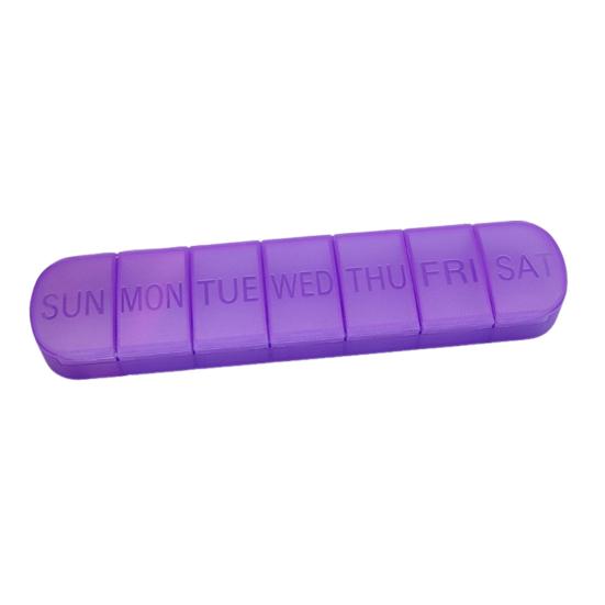 Weekly Pill Box Large Capacity Multiple Compartments Dustproof Lightweight Portable 7-Day Vitamin Medicine Box Organizer