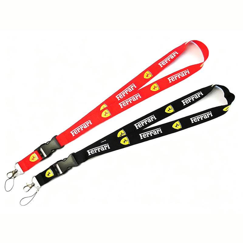 Ferrari Neck Strap Lanyard Car Keychain Key Holder Pendant For Ferrari SF90 Stradale SF90Spider 296 GTB 296 GTS Auto Accessories JW6