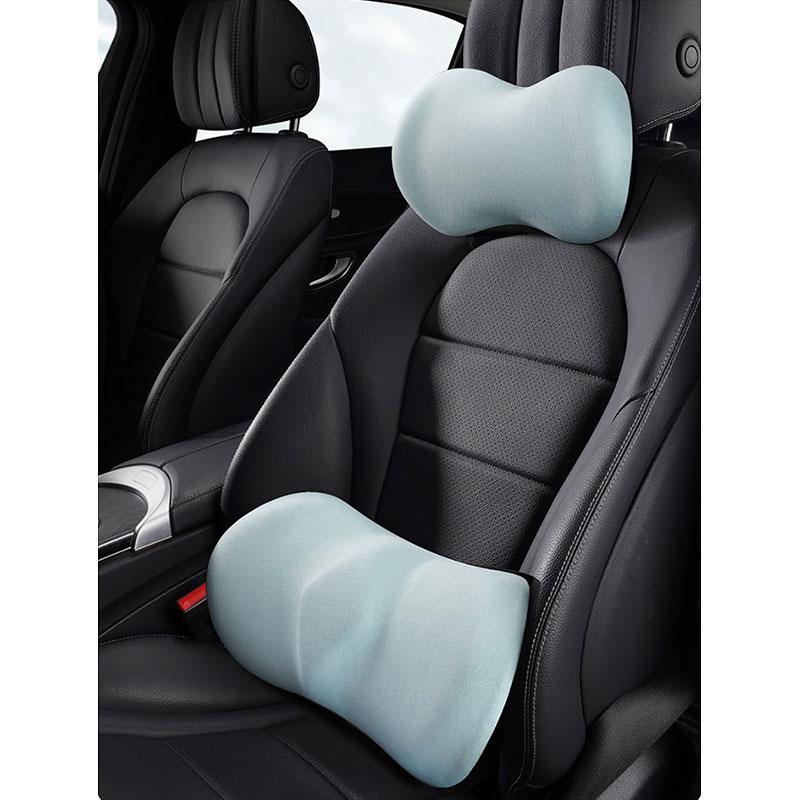 Memory Cotton Neck Pillow Car Seat Pillow Support Auto Lumbar Cushion Comfortable Breathable Car Headrest  Girls Cute Interior