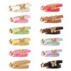 Stylish Gold Butterfly Decorated PU Leather Waist Belt Adjustable Length Waistband Sash for Dresses and Daily Outfits