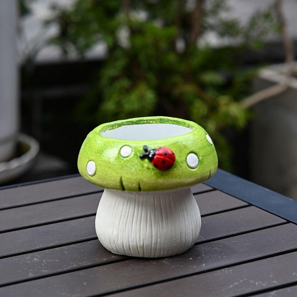 Exquisite Mushroom Vase Modern Hydroponic Flower Holder Cute Hydroponic Plant Utensils  Office