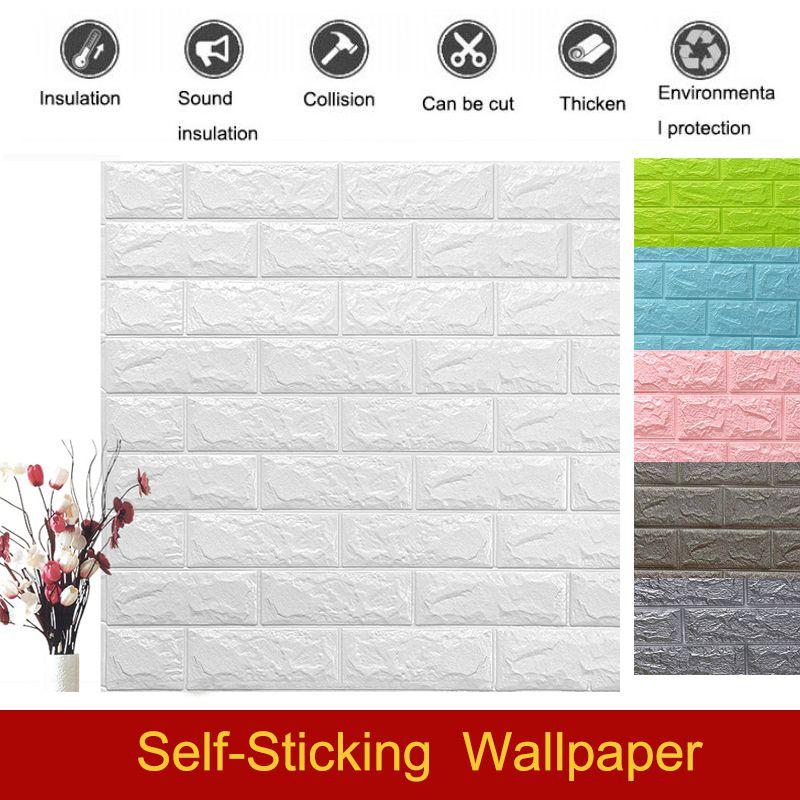 Modern 3d Brick Wall Sticker Self-adhesive Waterproof Panel Decor