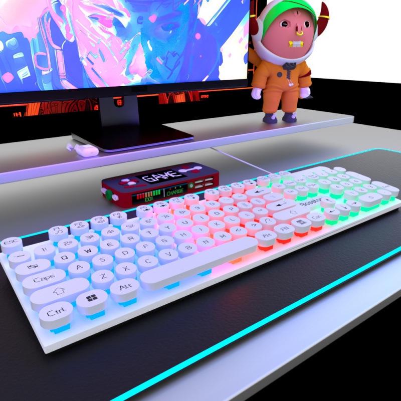 Bluetooth Backlit E-sports Mechanical Keyboard & Mouse Set for PC/Laptop