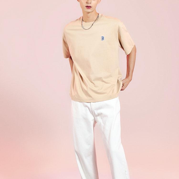 New MLB T Shirts Unisex Sand Yellow 3ATSBO233-43SAL