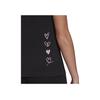 Adidas Heart Logo Letter Print American Vintage Fitness Training Comfortable Trendy Casual Sports Crew Neck Short Sleeve T-Shirt Women Tops GL6844