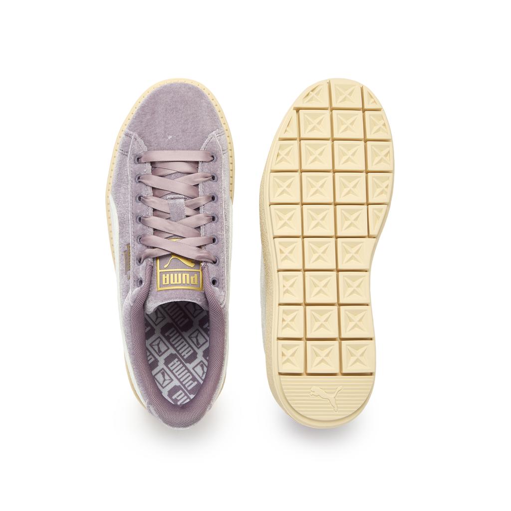 Sneakers PUMA Platform Abrasion Resistant Low Top Skateboard Shoes Women's Purple