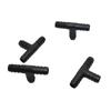 10pcs T-joint Black Irrigation Hose Barbed Interfaces Garden Watering Plants In Greenhouse Irrigation Plastic Parts