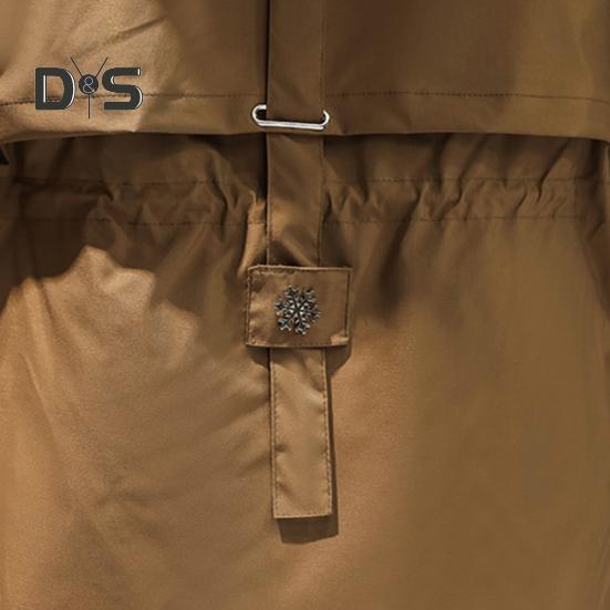 Casaco de inverno feminino com capuz peludo, mangas compridas, acolchoado, cordão, bolsos na cintura, casaco de algodão, fecho de zíper, comprimento médio, cor sólida, à prova de vento, casaco quente