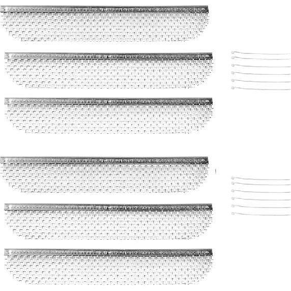 RVGUARD RV Flying Ect Screen, RV Furnace Vent Cover Bug Screen 2 Pack 2.8 X 1.3 Inch Stainless Steel Mesh With Tallation Tool And Silicone Rubber