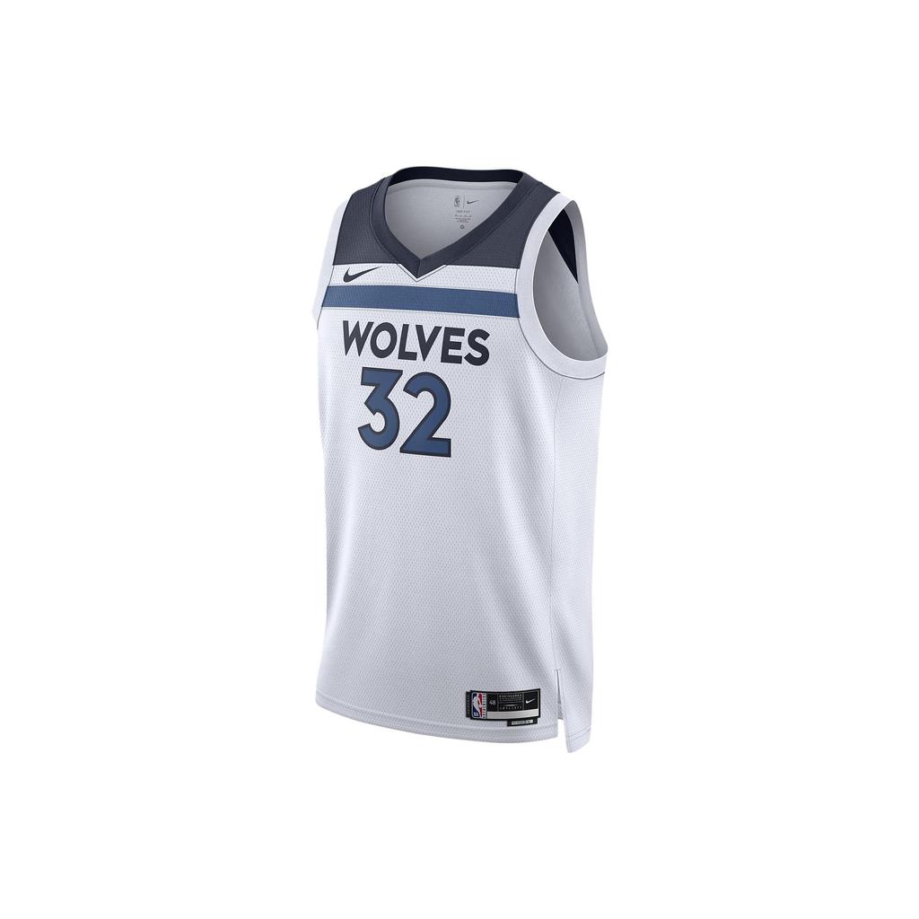 Nike Minnesota Timberwolves Towns No. 32 Alphanumeric Print Comfort Basketball Jersey Men Jersey White DN2085-100