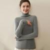 Women's 100% Pure Cashmere High Neck Seamless Turtleneck Sweater - Slim Fit Autumn Winter Knitwear