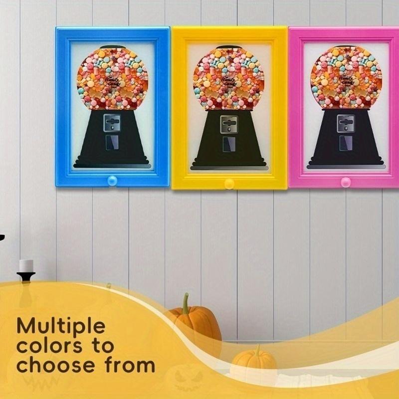 Candy Dispenser Picture Frame Wall Candy Frame Wall Candy Dispenser Holiday Gift for Candy Nuts Cat and Dog Dim Sum