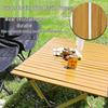 Outdoor Portable Carbon Steel Roll-Up Camping Table