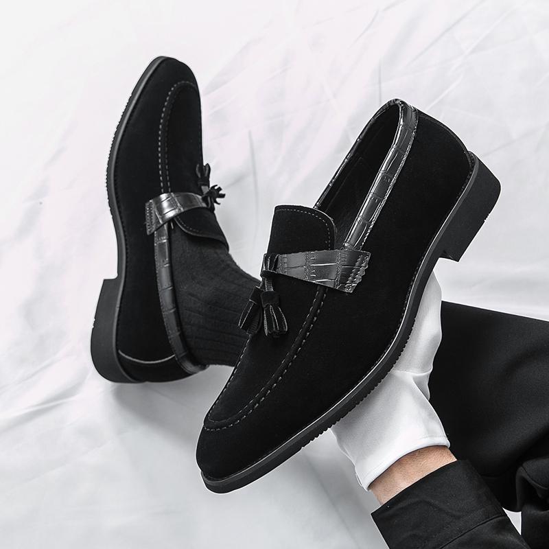 Fashion New men's loafers Casual minimalist style Daily fashion parties and offices Hot selling gentleman's shoes Black Brown Plus Size