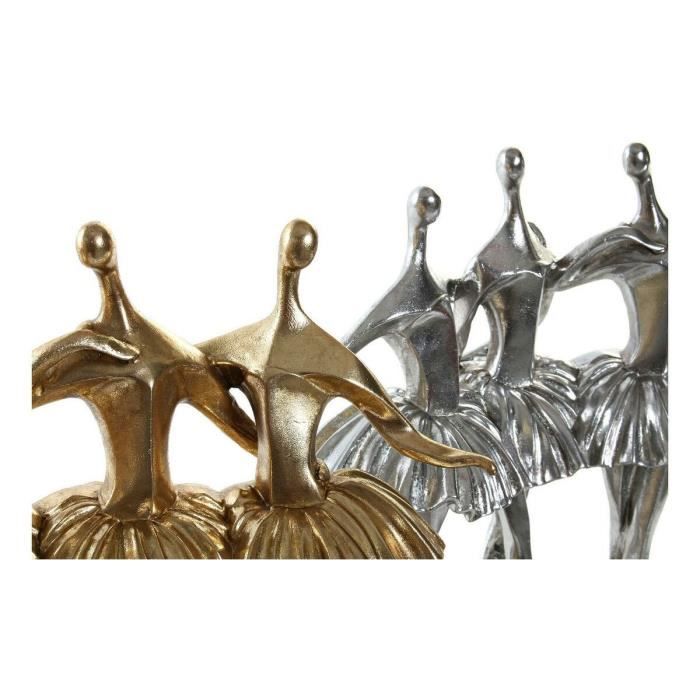 Figurine décorative - Non spécifié - Danseuse classique - Argenté - Doré - Résine
