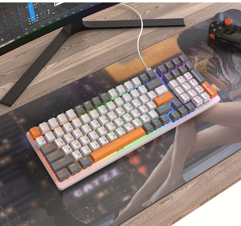 Free Wolf K3 Russian Mechanical Keyboard 980: Customized Russian Gaming Keyboard