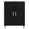 Sideboard in Black Oak Look 70 x 34 x 90 cm Engineered Wood