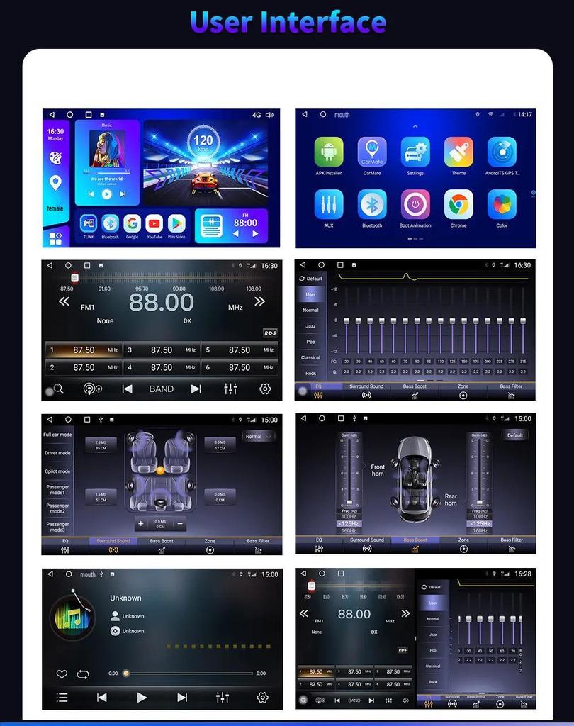 Peugeot 308S (2013-2017) Android GPS Navigation System with Large Screen