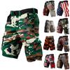 Herren Sommer Bedruckte Outdoor-Shorts Herren Lockere Mehrzweck-Taschen-Shorts