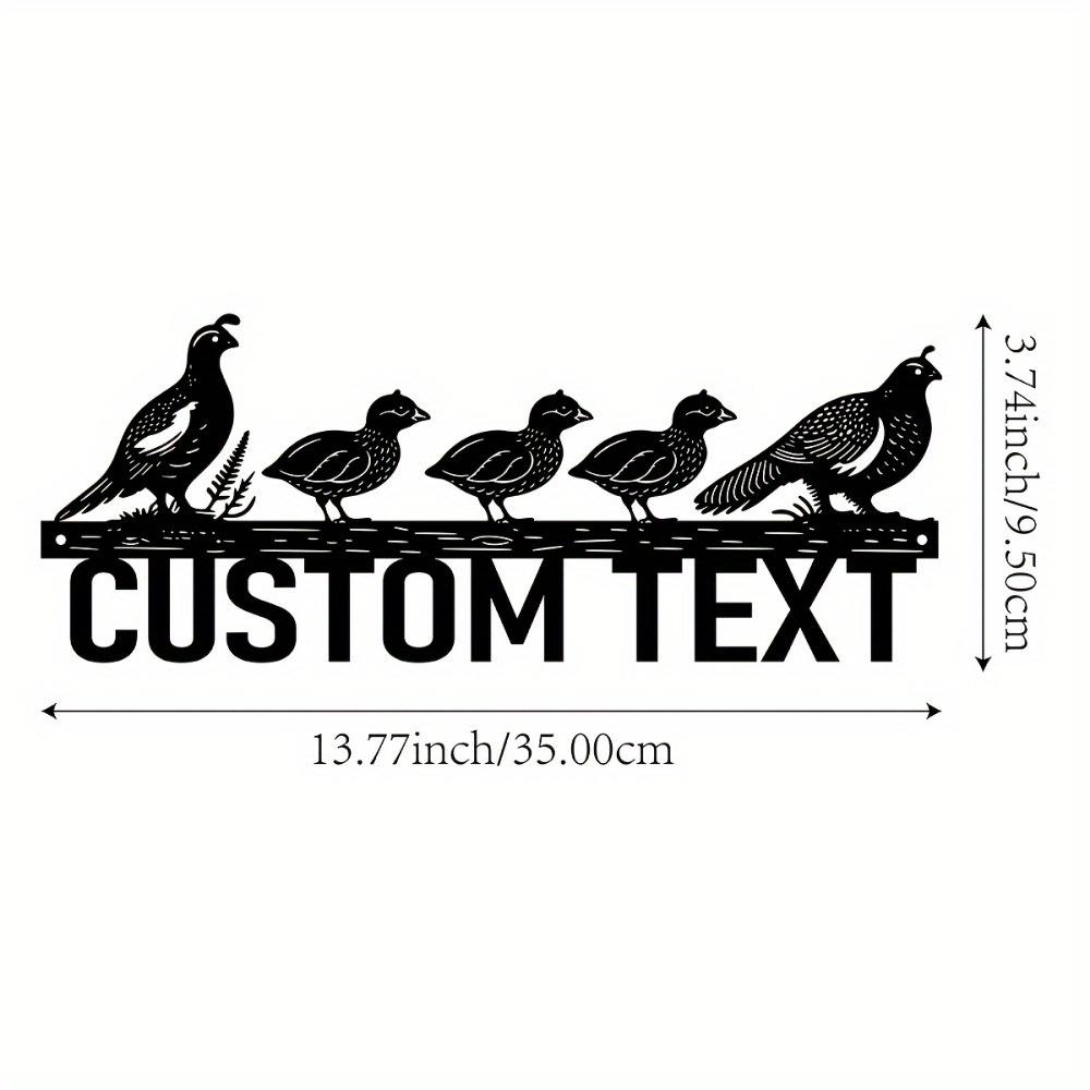 Personalized Metal Wall Art Custom Family Name Address Sign Indoor Outdoor Home Decor Gift TYDZ002947