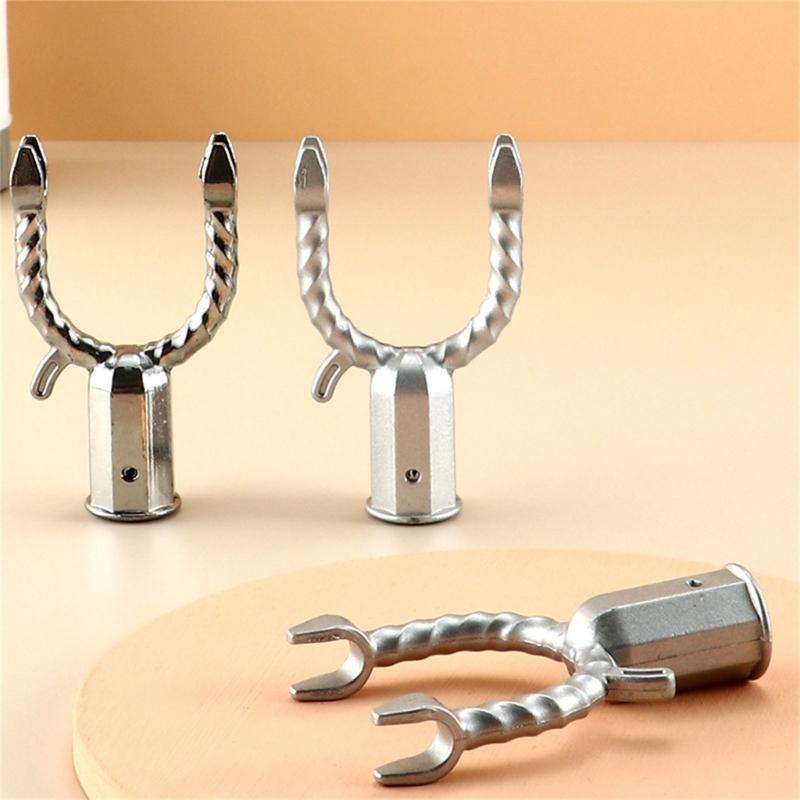 Reinforced Aluminum Alloy Laundry Hook Accessories 19mm Thickened Tube Secure Threaded Connection Home Use